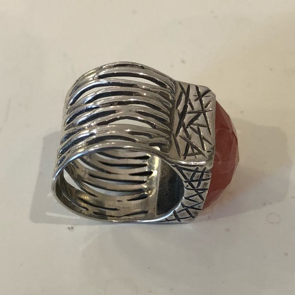 Silpada Cherry quartz and silver ring - Picture 4 of 5